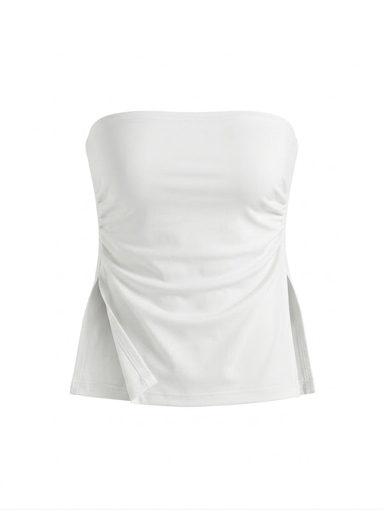 TUBE TOP CON ABERTURAS BLANCO