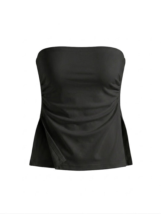 TUBE TOP CON ABERTURAS NEGRO